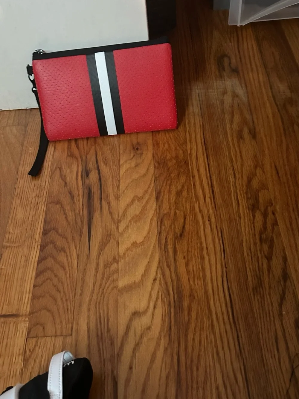 BundleTote Shoulder bag Red & Wristlet Set Striped Travel maximalist Excellent